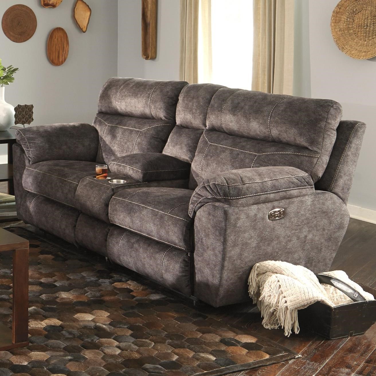 Electric loveseat sales recliner with console